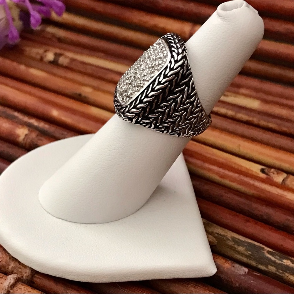 Premier Designs Encrusted Statement Ring Size 5.5 - image 3